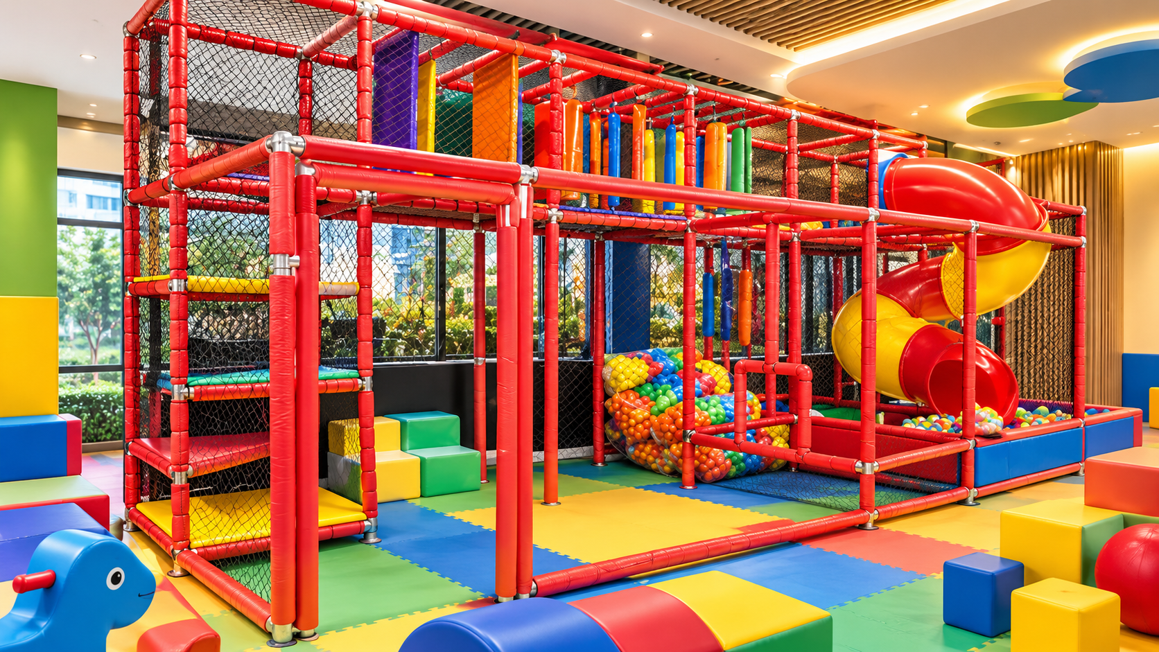 Playground interno para condomínio: veja como planejar uma área infantil funcional, segura e adequada à rotina dos moradores